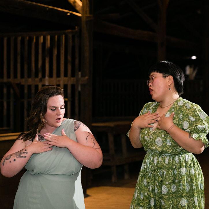 Celebrating Madison's brother and his wife at their wedding in 2022