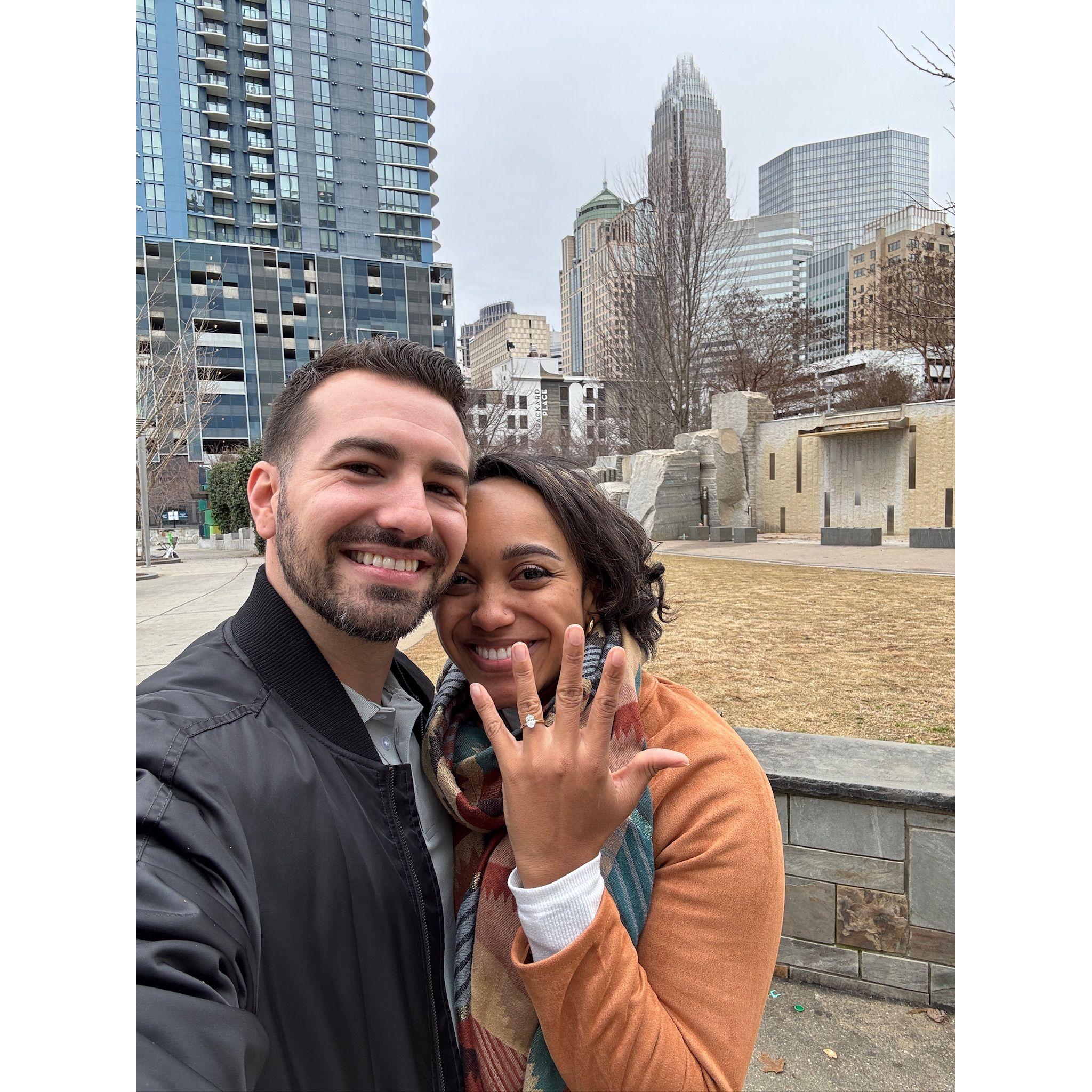 The day we got engaged!