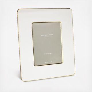 Enamel Gold Edged Studio Photo Frame