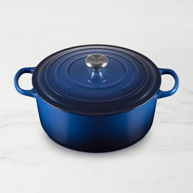 Le Creuset Signature Enamelend Cast Iron Round Dutch Oven, 9-Qt., Lapis