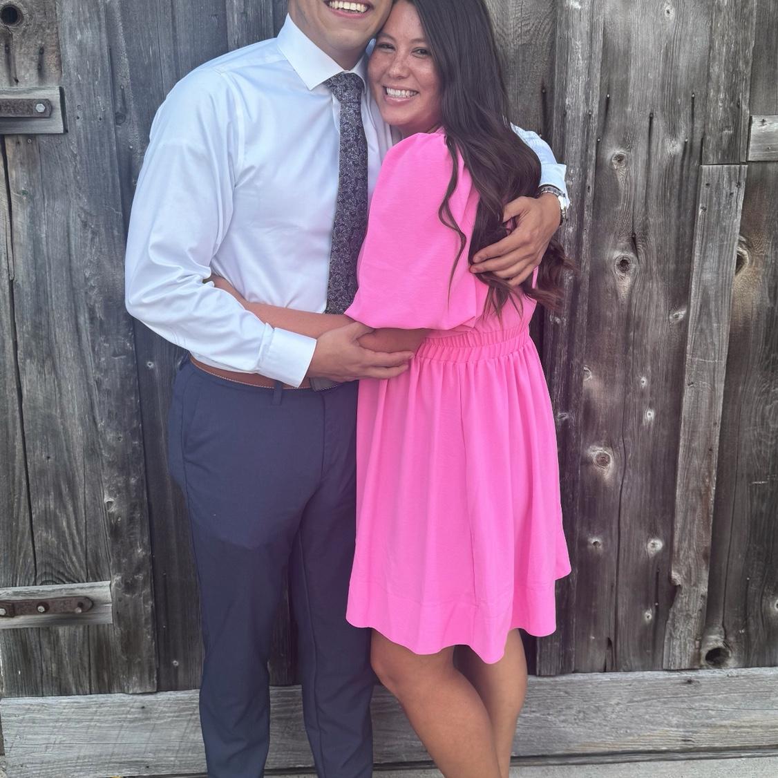 Attending our first wedding together!