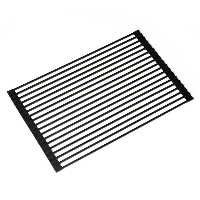 Stainless Steel Over the Sink Multipurpose Roll-Up Drain Tray