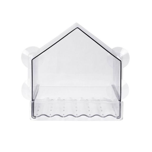 Nature's Way Bird Products 2 Cup Clear View Plastic Window Bird Feeder 6.75"