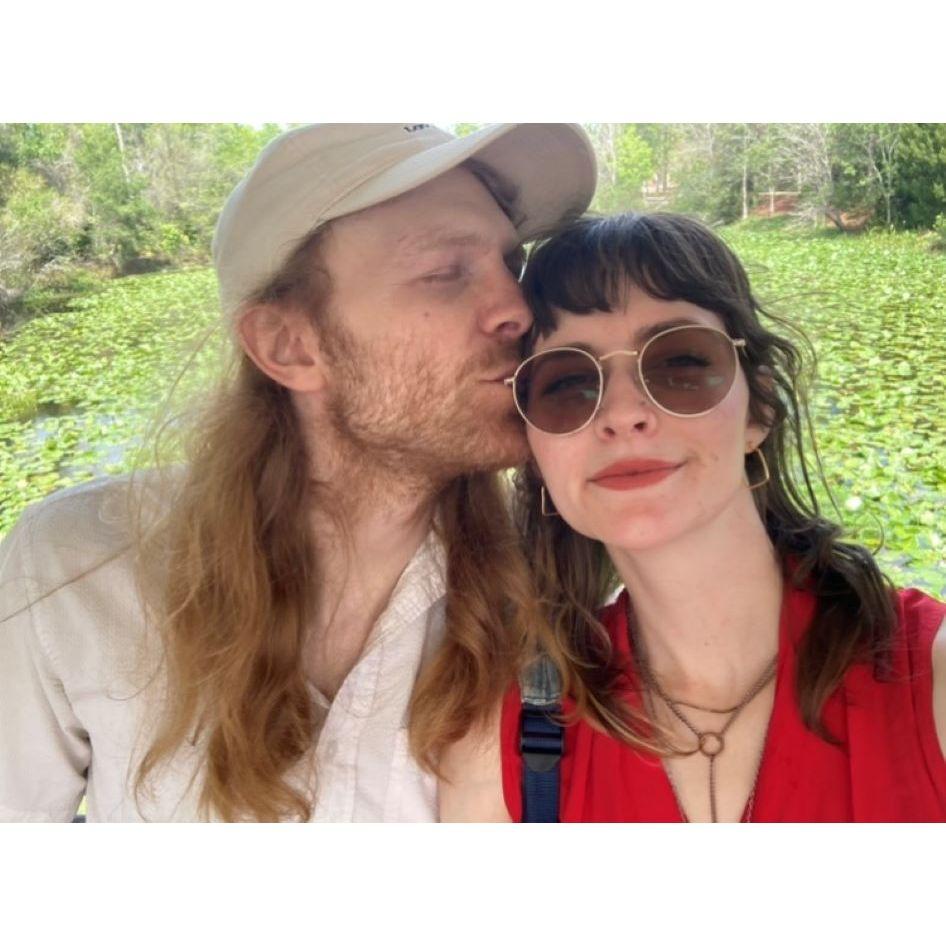 The first time we went to St. Petersburg, Florida together to visit Arianna's grandmother. This photo was taken at the St. Pete botanical garden.