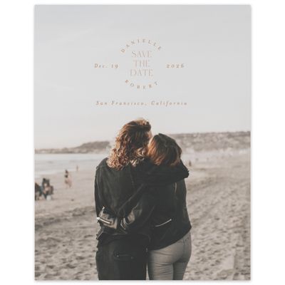 Tuscany, Brown Wedding Digital Save the Date - Okavango Photo