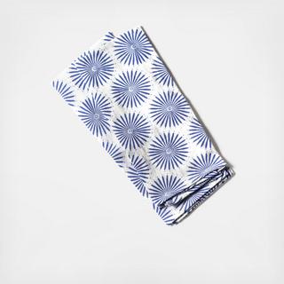 Iris Blue Burst Kitchen Towel, Set of 2