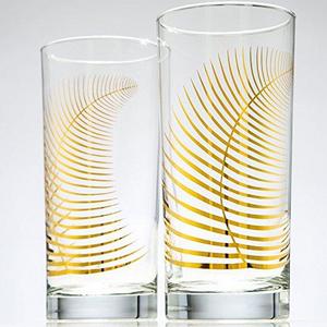 Gold Ferns Glassware - Set of 4 Glasses