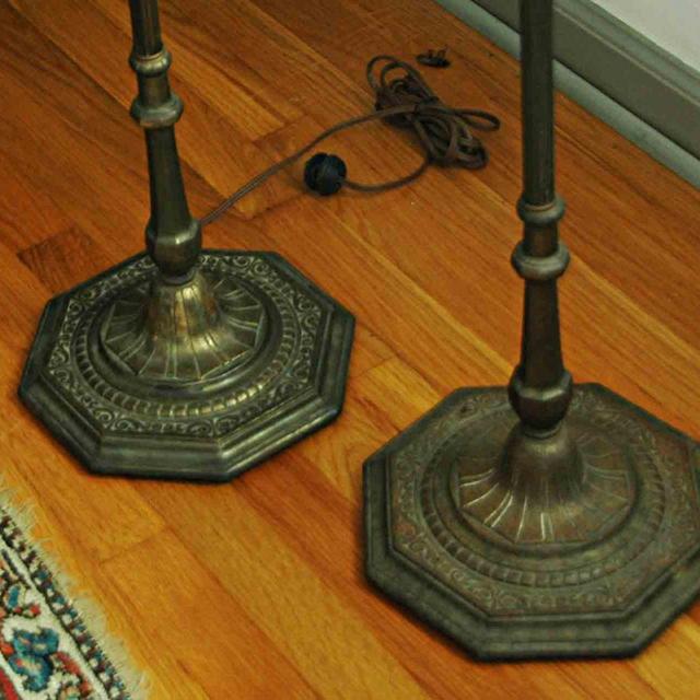 Vintage Elegant 1920s TORCHIERE FLOOR LAMPS
