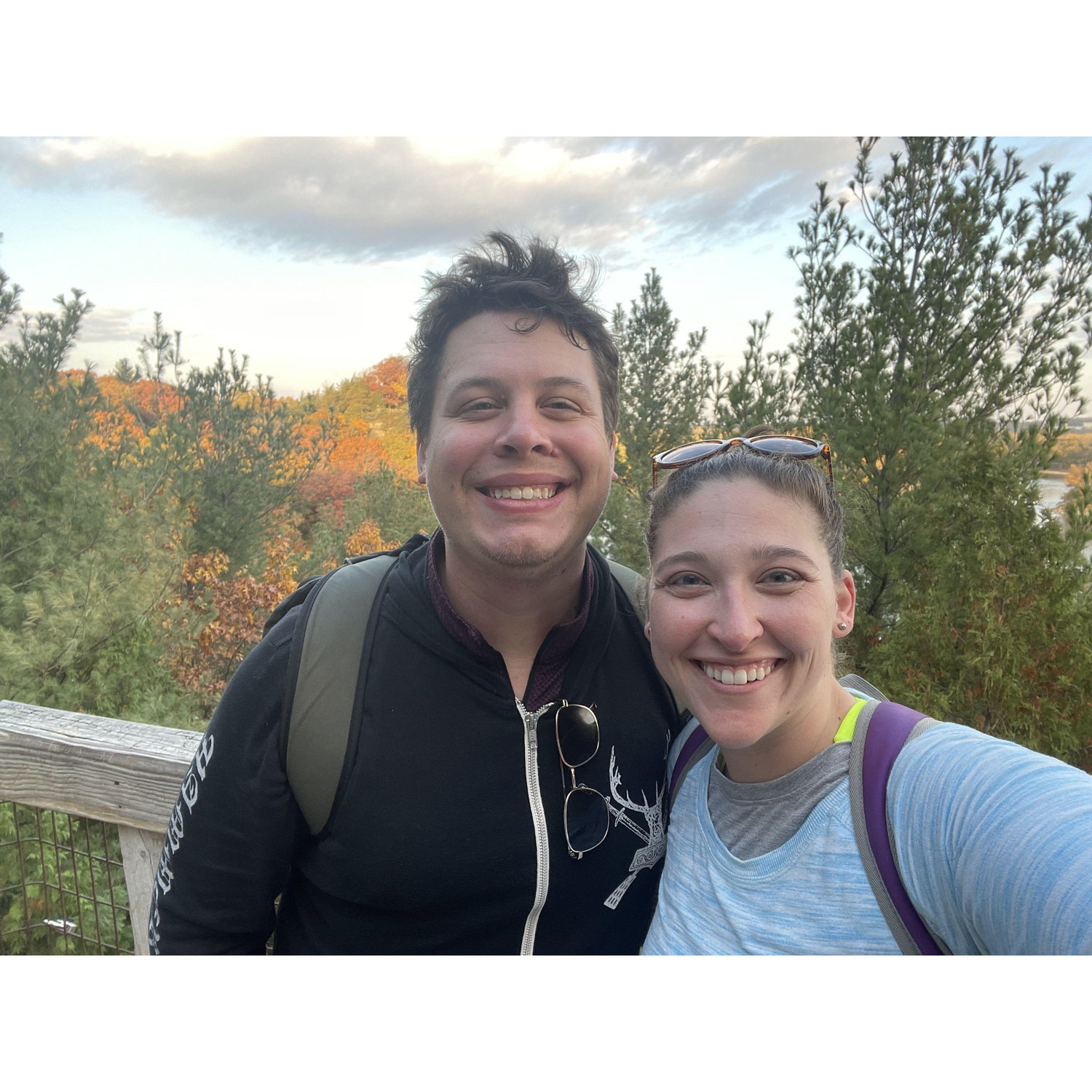 The first picture of Gianna and Jordan taken at Starved Rock when we knew there was something there!