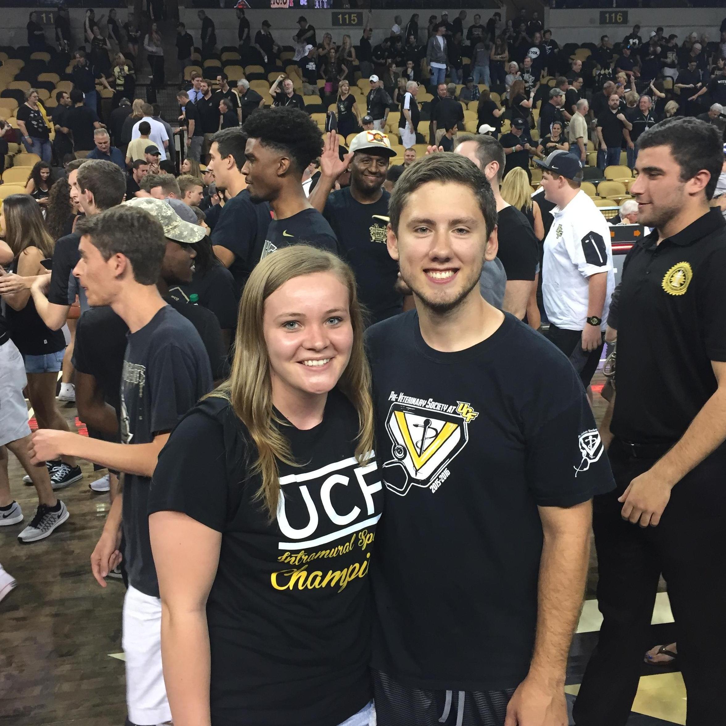 Growing closer together led us to be more open to new things and activities like: storming the court after a UCF March Madness win! (Ironically against University of Illinois)