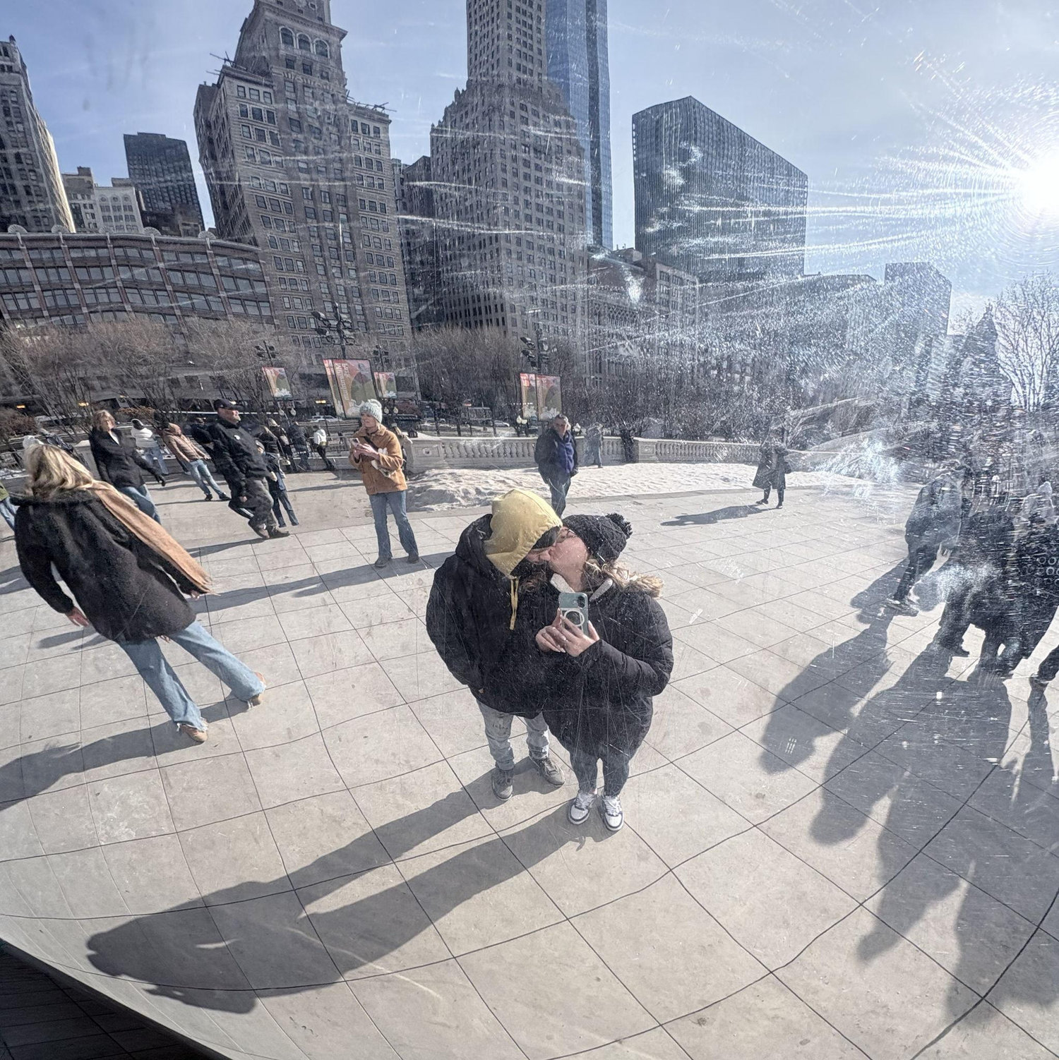 Chicago Bean!! The Day After We Got Engaged!!