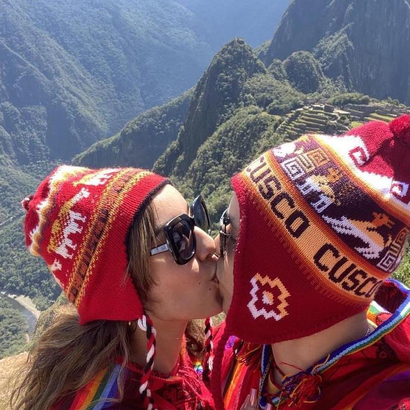 Un besito en Machu Picchu