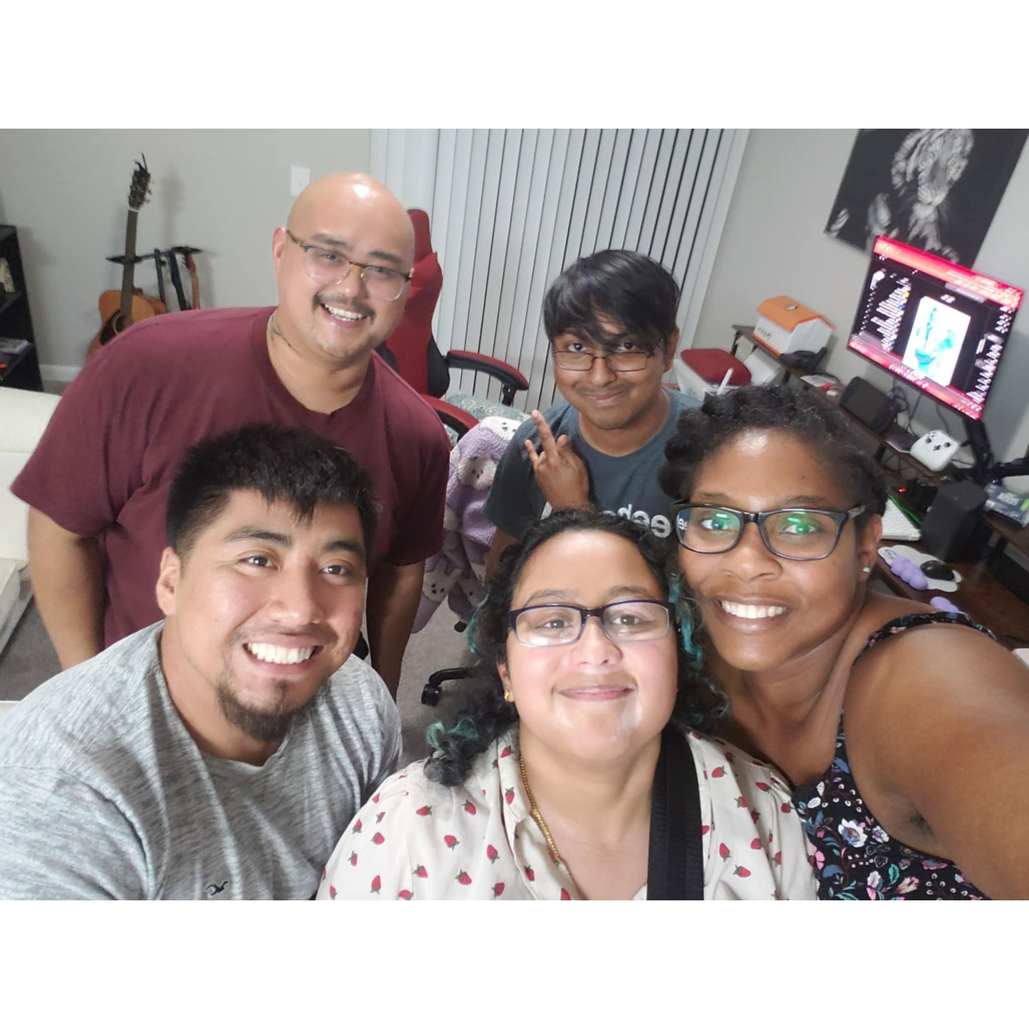 First potluck with friends at our first place together