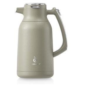 IDEUS Thermal Coffee Carafe 68oz (2,000ml), Stainless Steel Double Wall Insulated Vacuum Flask, Water Jug Coffee Server and Beverage Dispenser, Heat and Cold Retention (Celadon, 68oz (2,000ml))