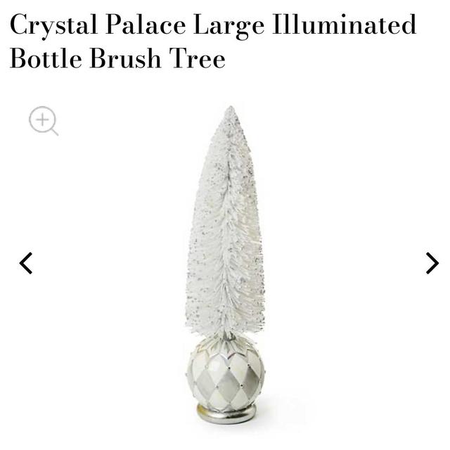 MacKenzie Childs Crystal Palace Large Illuminated Bottle Brush Tree