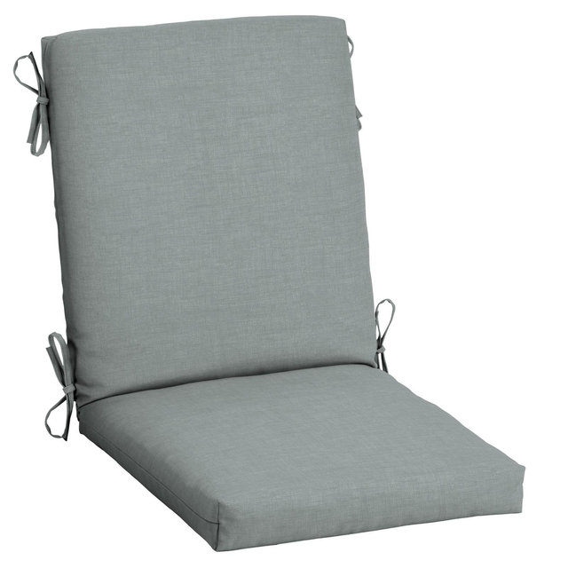 ARDEN Outdoor Dining Chair Cushion, 20-in x 20-in, Stone Grey Leala