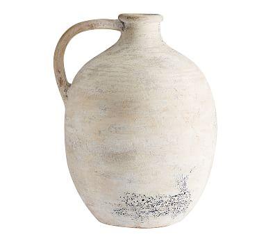 Artisan Vase, White, XL Jug