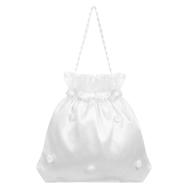 IMIKEYA Wedding Bags Satin Bridal Wedding Money Bag Bridal Purse Dolly Bag