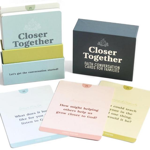 Closer Together: Family Conversation Cards for Christian Families to Deepen Connection, Strengthen Faith and Grow Spiritually