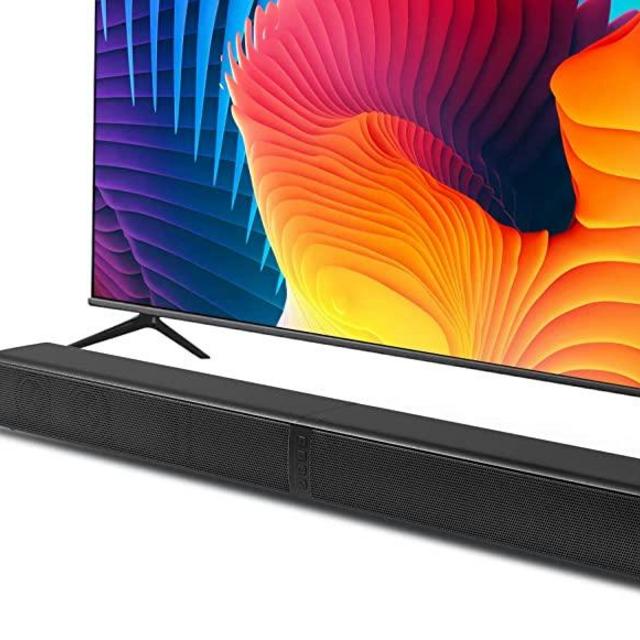 Puxinat 2 in 1 Separable Sound Bars for TV, 2.2 Channel 32Inch Bluetooth 5.0 TV Speaker for Surround Sound System, Built-in Dual Subwoofer, Bass Adjustable, Remote Control Included