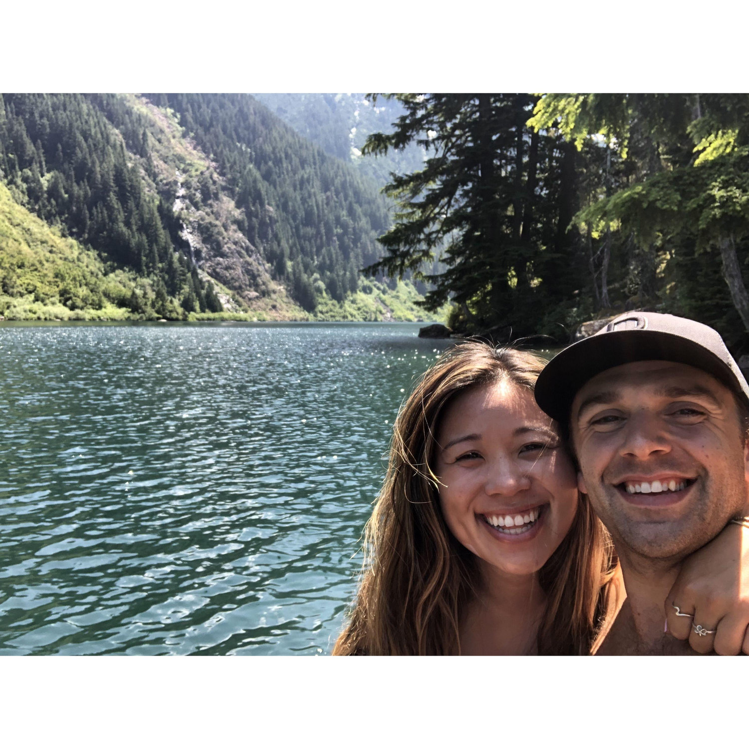 First backpacking trip together in the Goat Rocks Wilderness - Goat Lake, WA