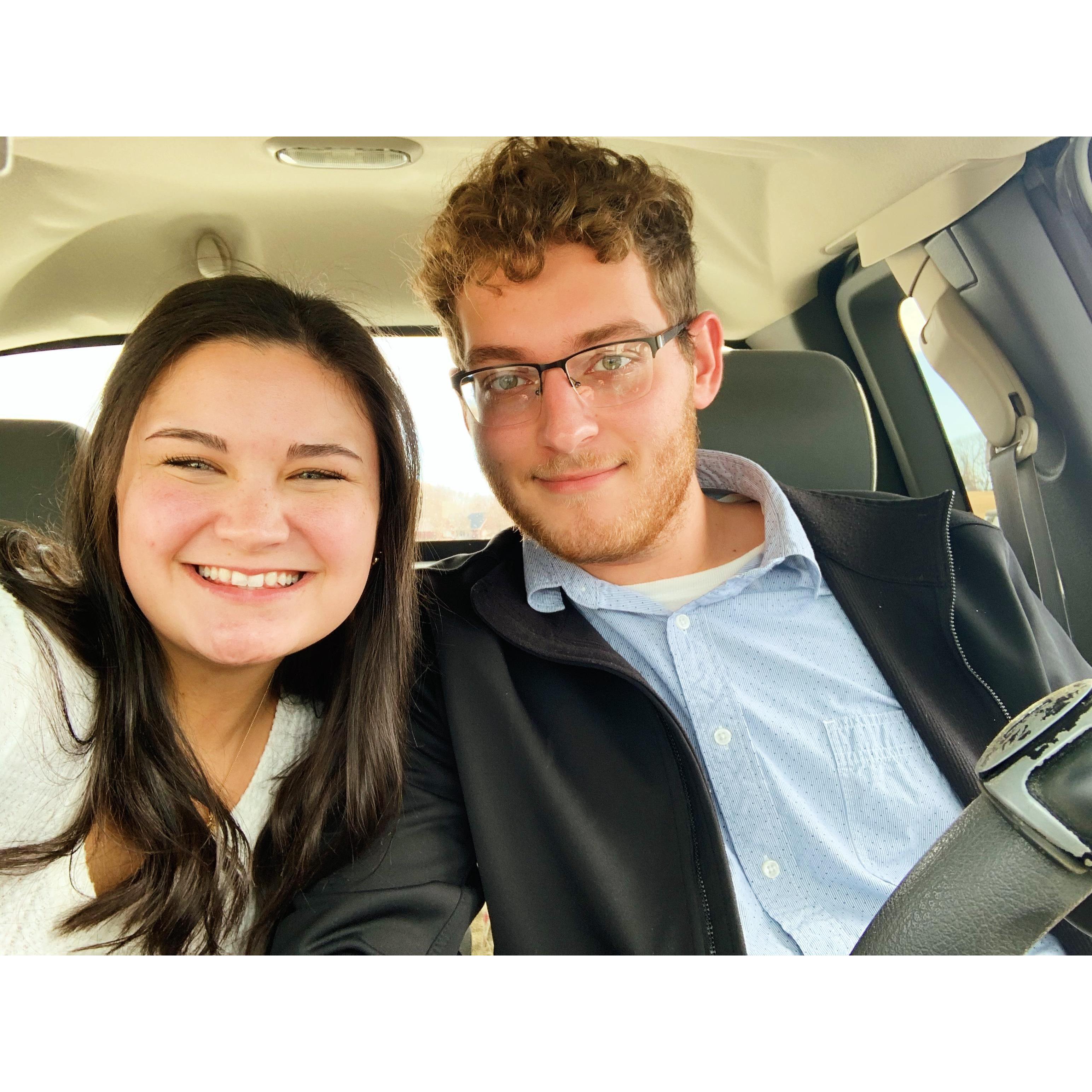 12/6/2020: Our first time going to church together!