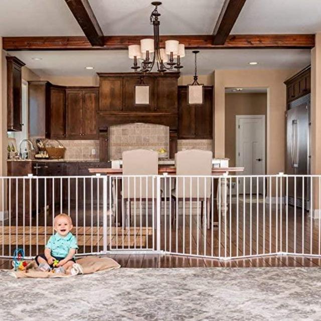 Regalo 192-Inch Super Wide Adjustable Baby Gate and Play Yard, 4-In-1, Bonus Kit, Includes 4 Pack of Wall Mounts