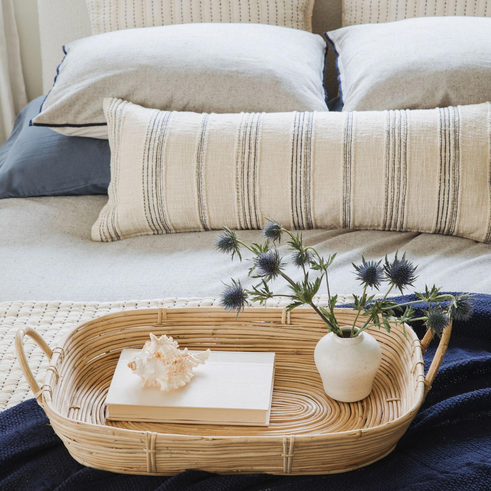 Crane Home, Oasis Tide Stripe Lumbar Pillow | Zola