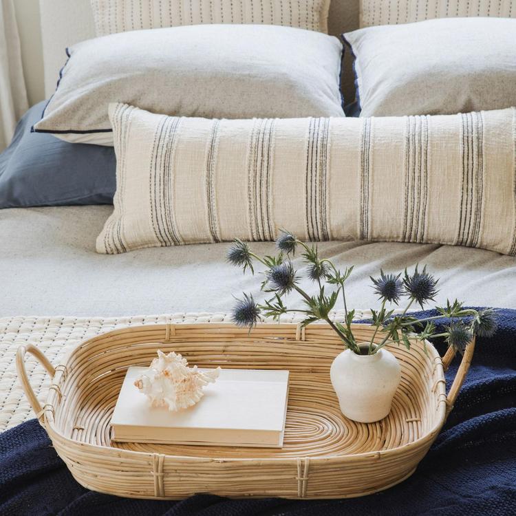 Crane Home, Oasis Tide Stripe Lumbar Pillow | Zola
