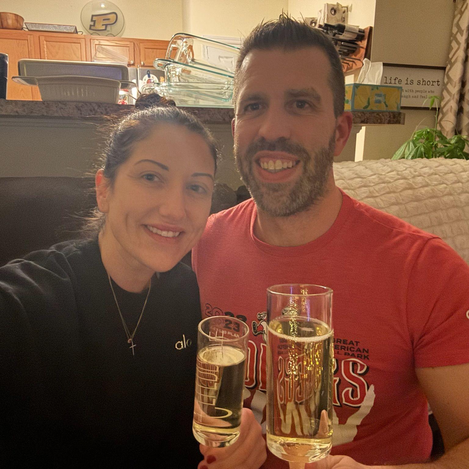 Cheers to a forever New Year's kiss!