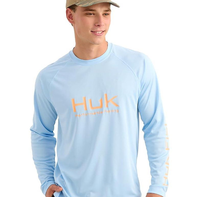 HUK Mens Pursuit Vented Long Sleeve, 30 UPF Fishing Shirt