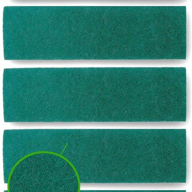 Turbo Mops Scrub Mop Pads - Pack of 5 Washable, 18-inch, Scouring and Scrubbing Replacement Attachments - Compatible with Bona, Rubbermaid and Libman Microfiber Mops