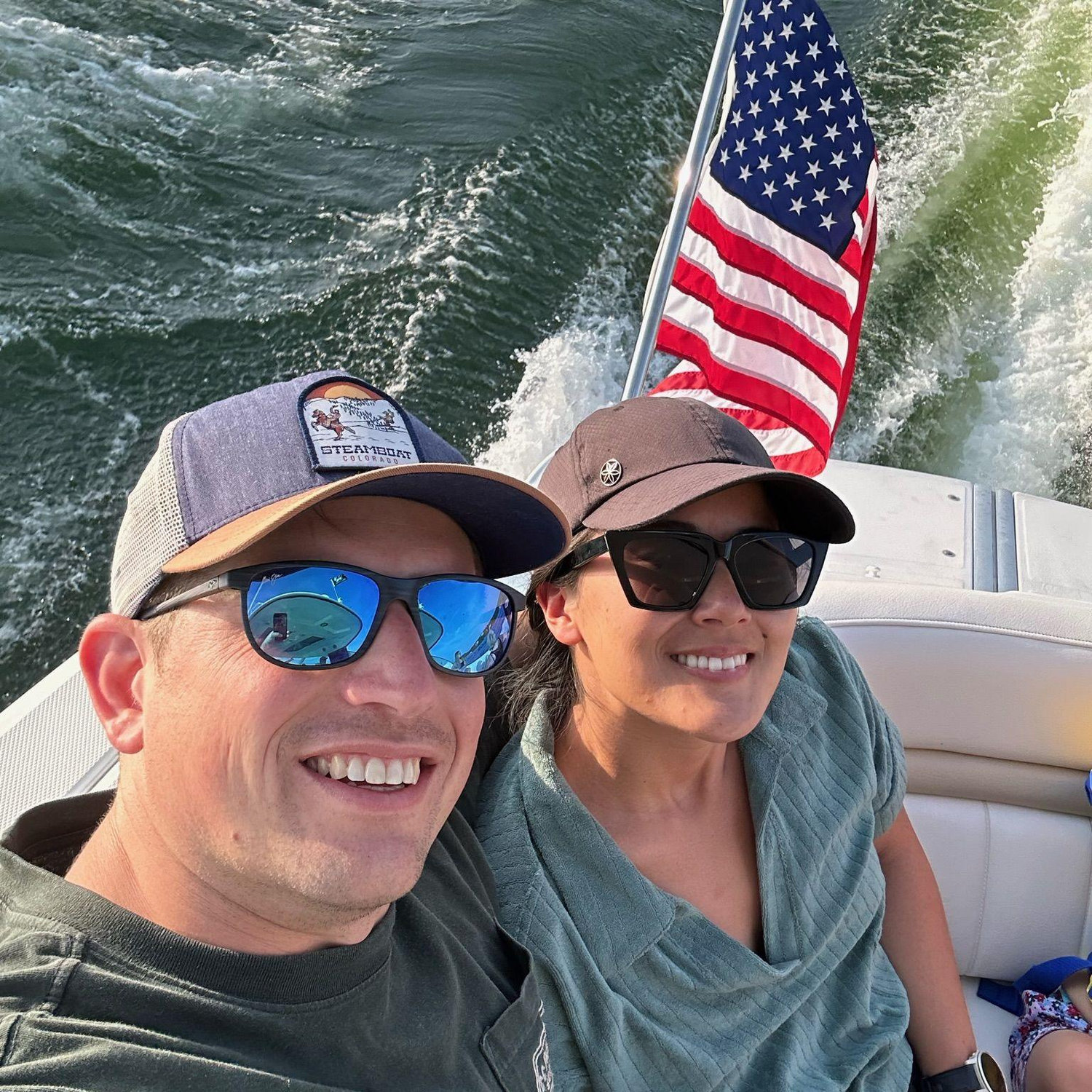 Hanging out with Morgann and Scott Johnson at Lake of the Ozarks.