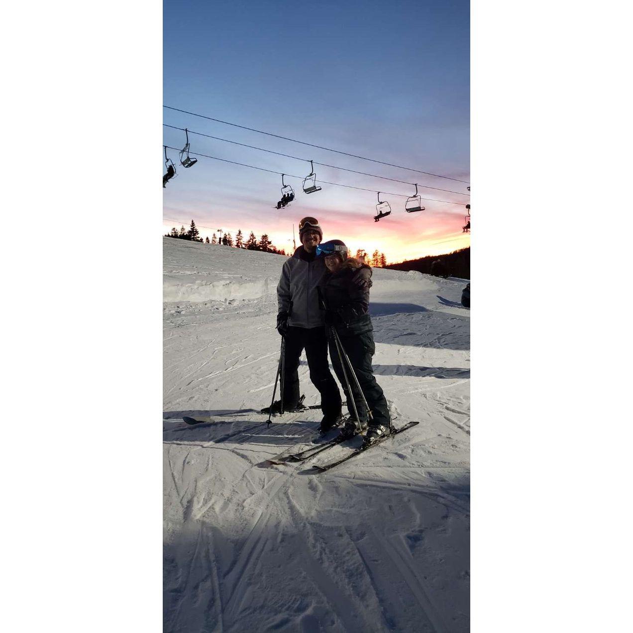 When Eric taught me how to ski