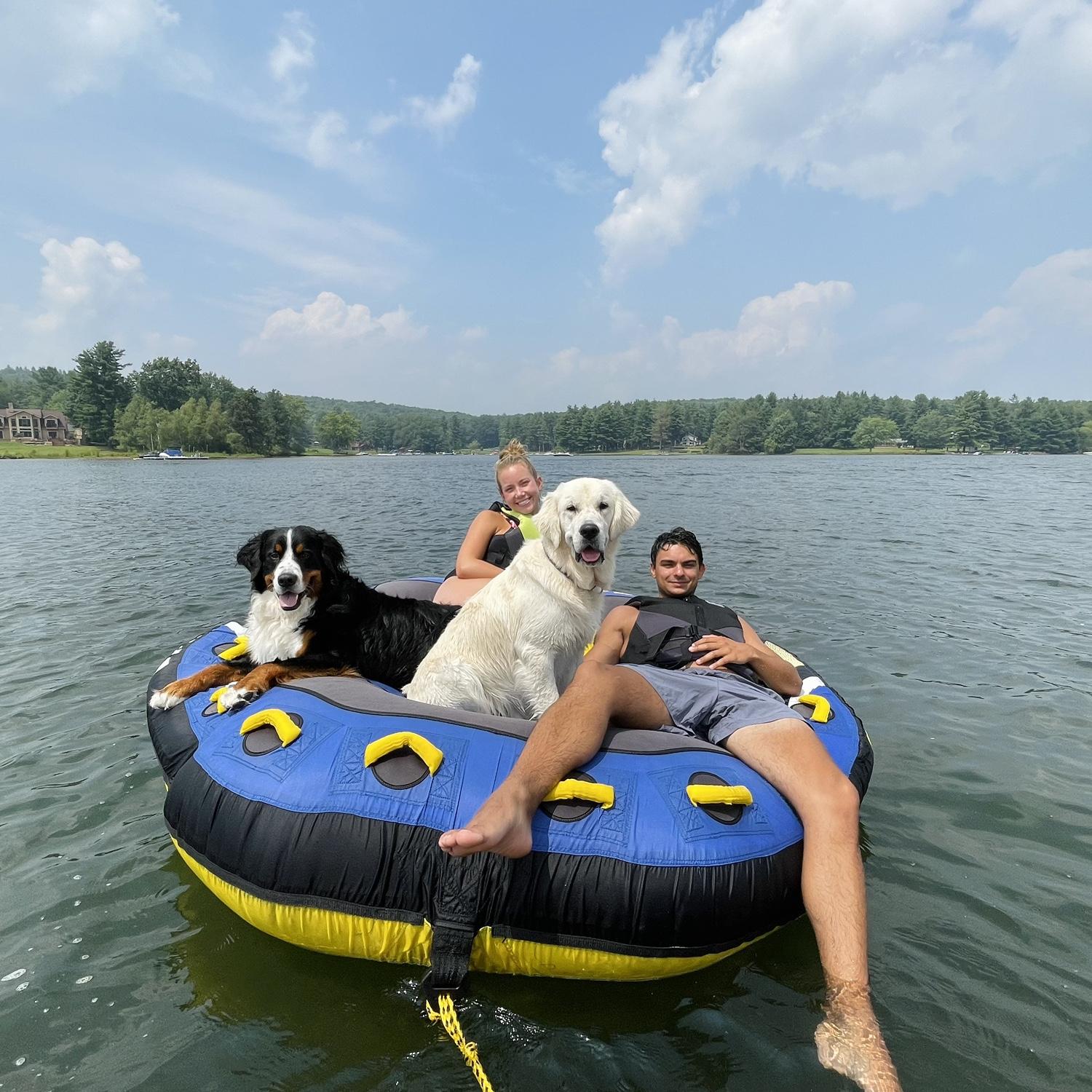 Lots of time together spent on the water, their happy place!