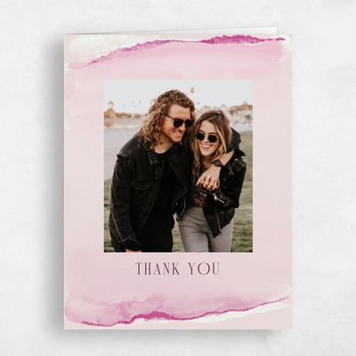 Blush, Pink Wedding Thank You - Balla Photo