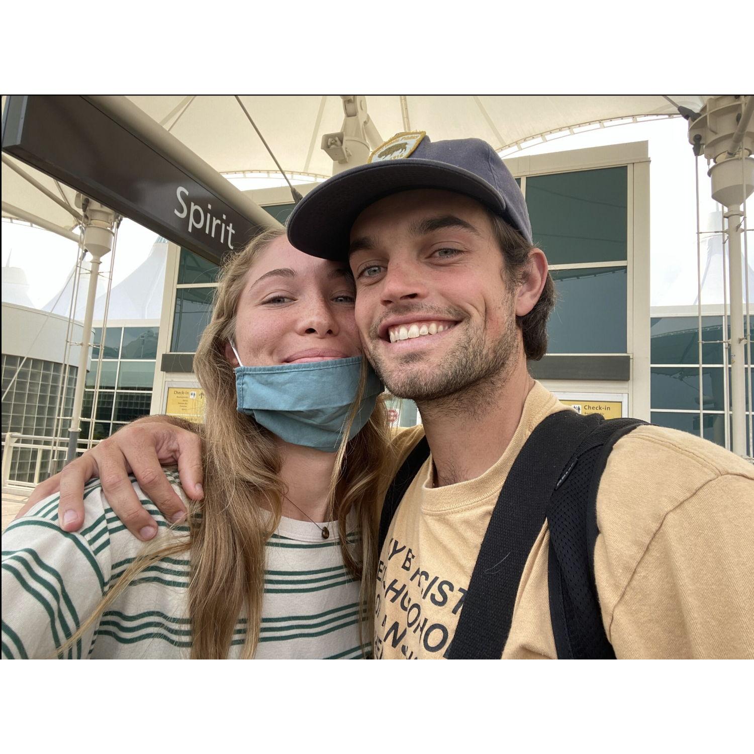August, 2020:
Gabi moves to Denver for nursing school while Morgan stays in San Diego for PT school - long distance begins!