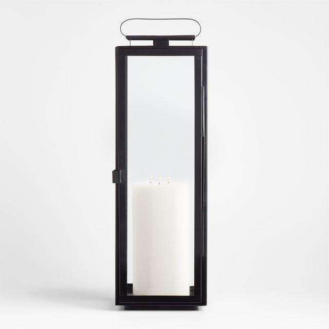 Walker Black Metal Lantern 30.25"