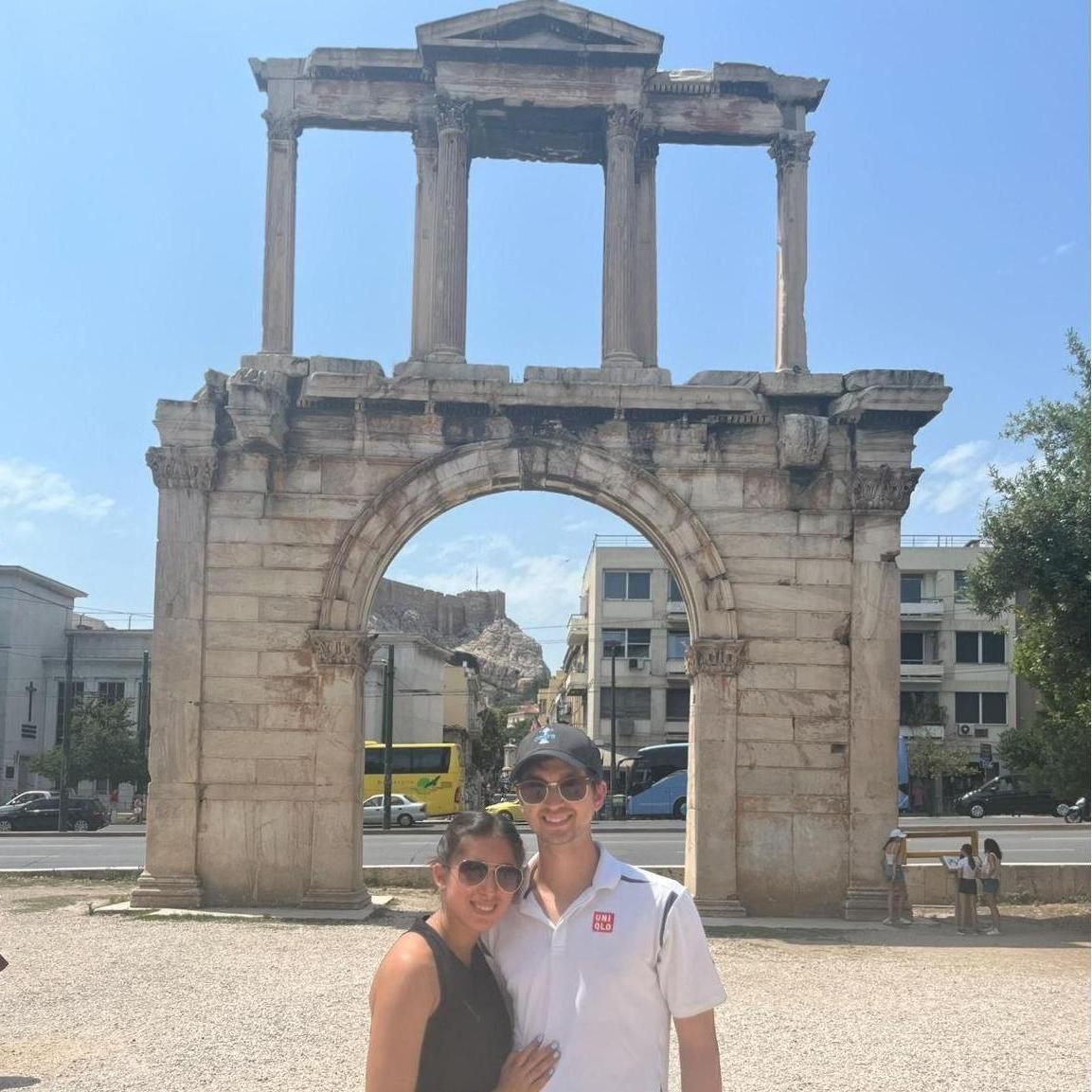 We were walking around Athens on the Fechter family vacation