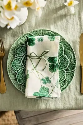Clover Linen Napkins, Set of 2
