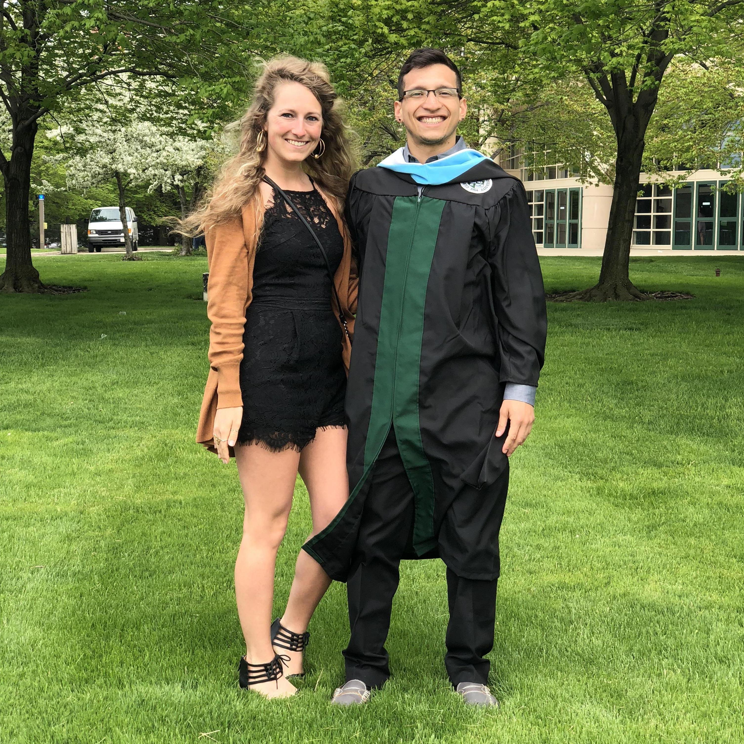 Mario's graduation for his master's degree