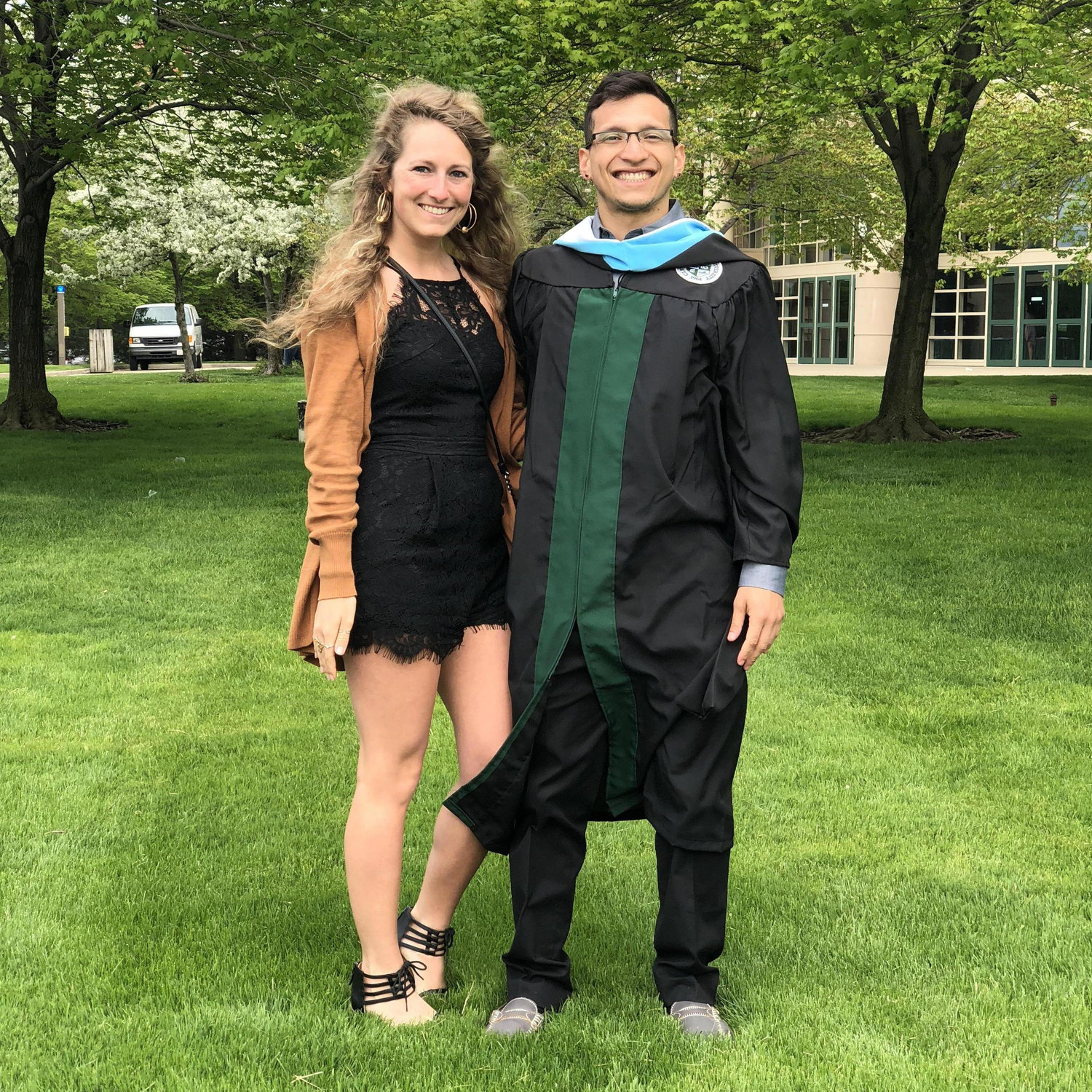 Mario's graduation for his master's degree
