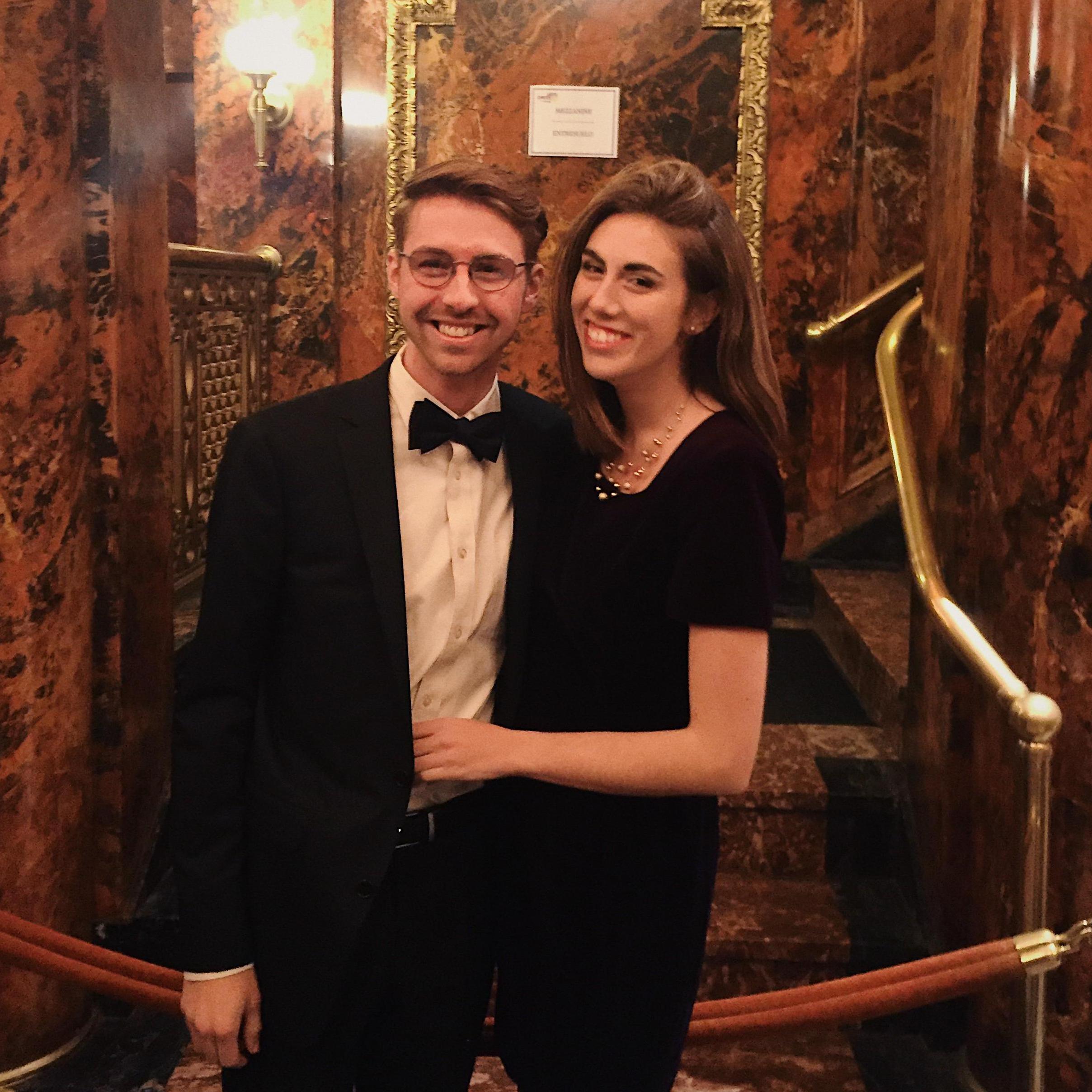 All dolled up and ready for opening night of Pelléas and Mélisande! Bravi tutti on a successful second year of graduate school, Paul!