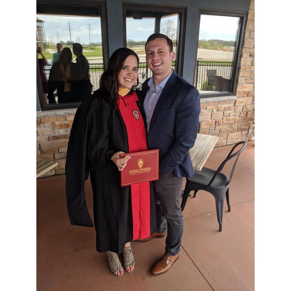 Celebrating me graduating with my masters!