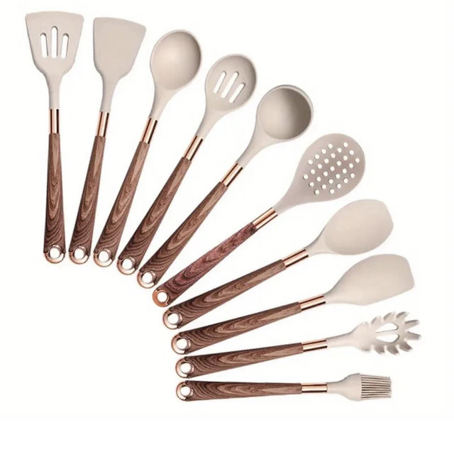 Elegant Silicone Cooking Utensil Set