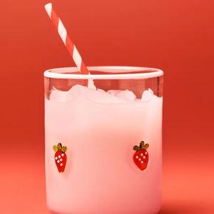 Strawberry Icon Juice Glass