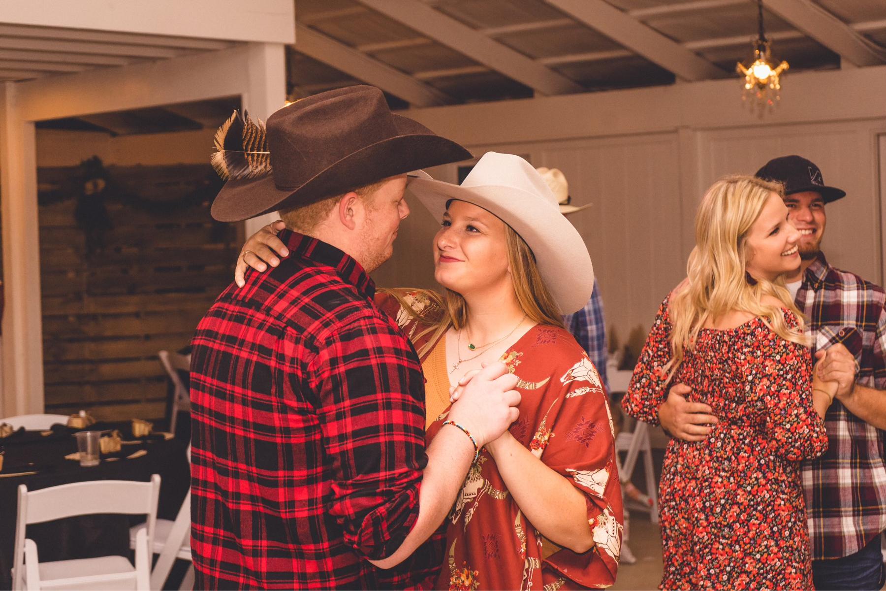Dancing at his brothers wedding