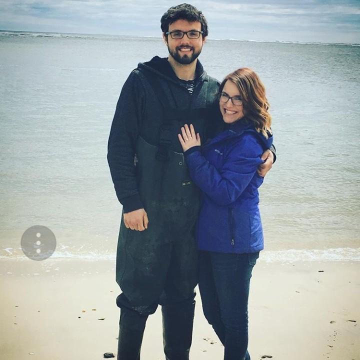 the only way sal would propose...in waders!