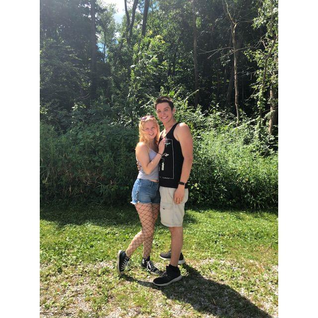 Jamie's first Warped tour.. And when our friends car broke down 10 minutes from Blossom. Our friends took this before AAA showed up!
