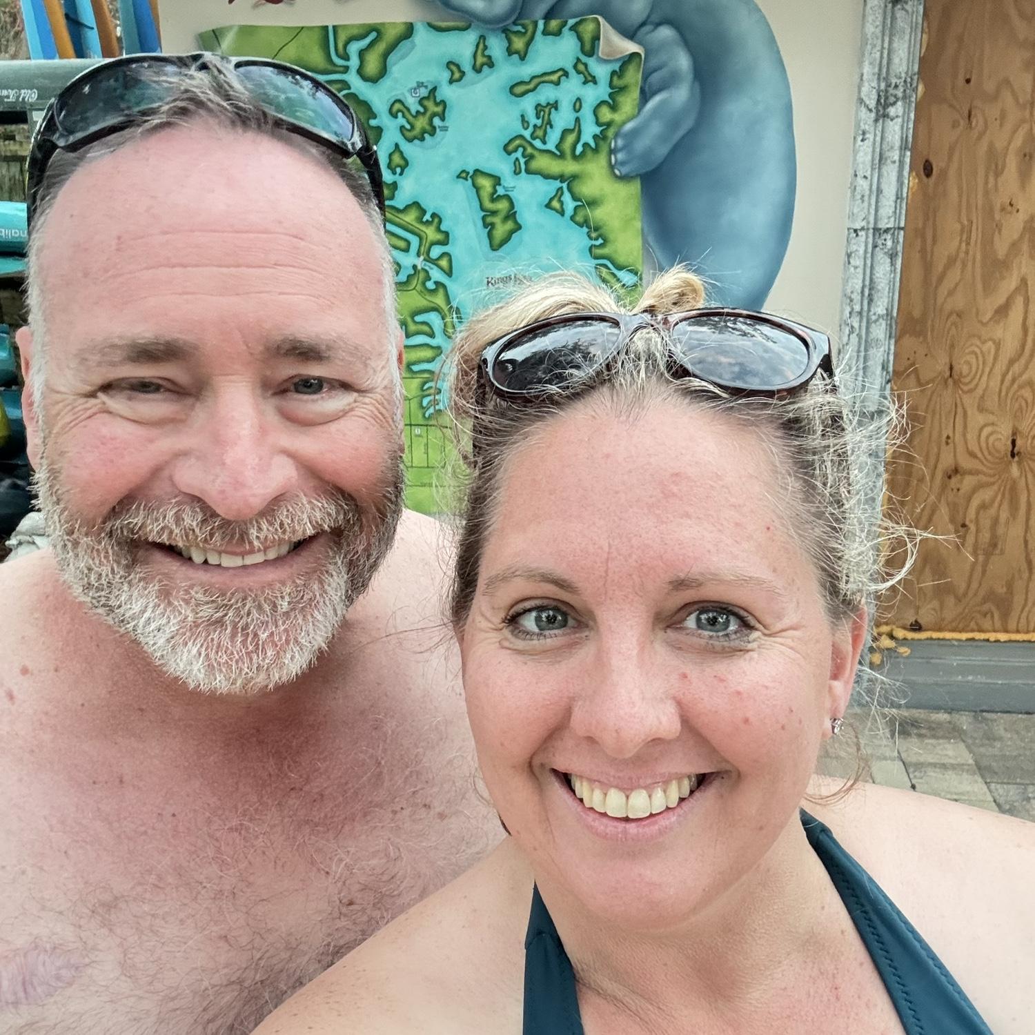 Swimming with the Manatees.